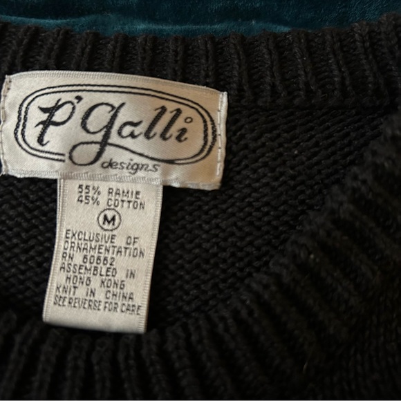 Vintage P’Galli ‘ugly’ Christmas sweater mini dress size M - Picture 3 of 7